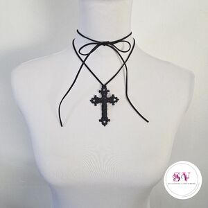Black Cross Necklace